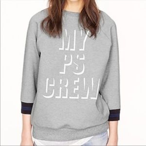 J.Crew | Grey Public School Sweatshirt - Size XS